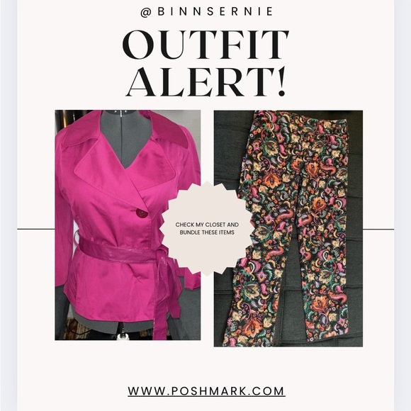 Hot Pink Worthington Belted Blazer - Picture 6 of 6